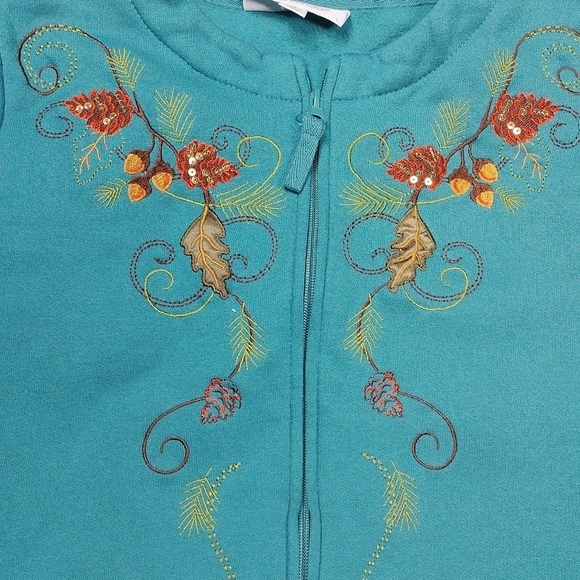 Breckenridge women's zippered cardigan size medium - Picture 2 of 16